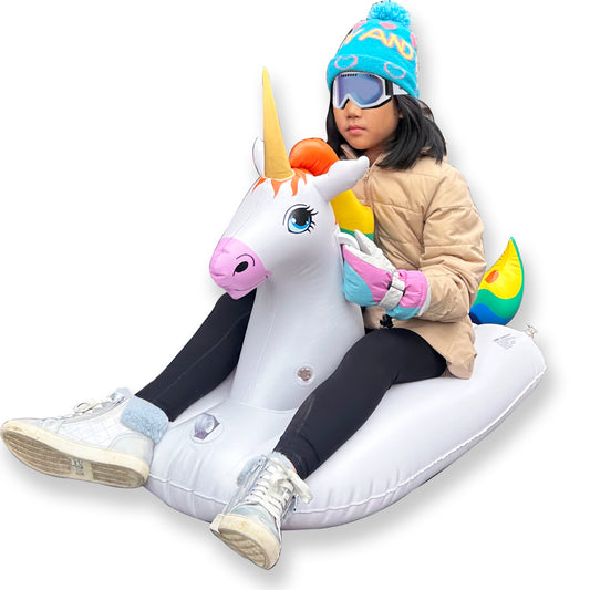 ⛄Rainbow Unicorn Snow Sled/Tube, 49 INCH LONG [FUN-UNICORN49W]⛄