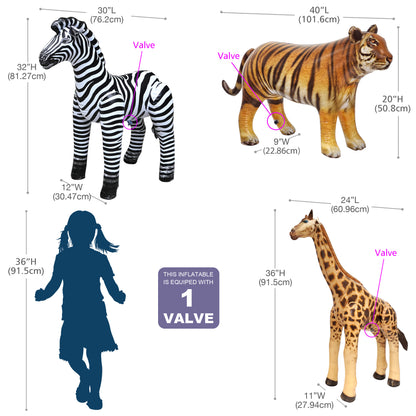 JC-GZT - Giraffe, Zebra, Tiger - Measurement