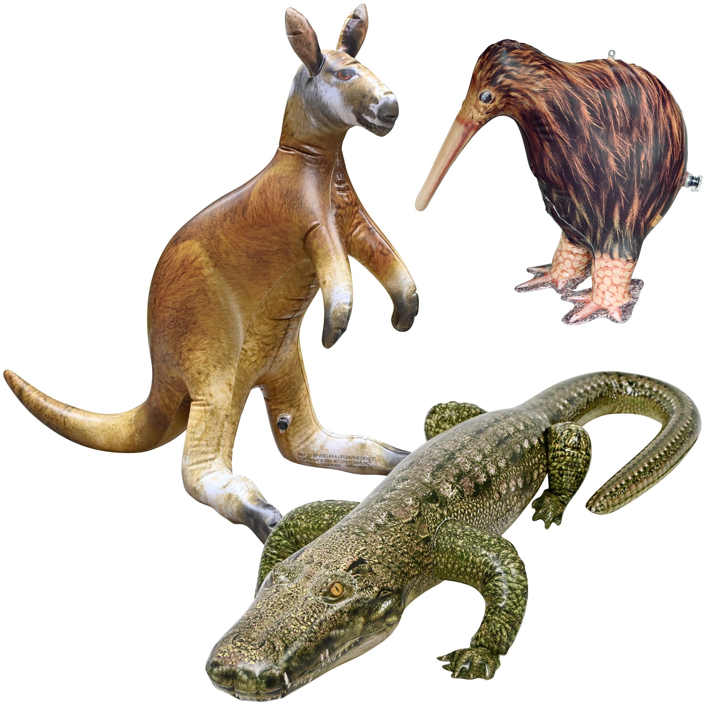 JC-KKG - Kangaroo, Kiwi bird, Alligator