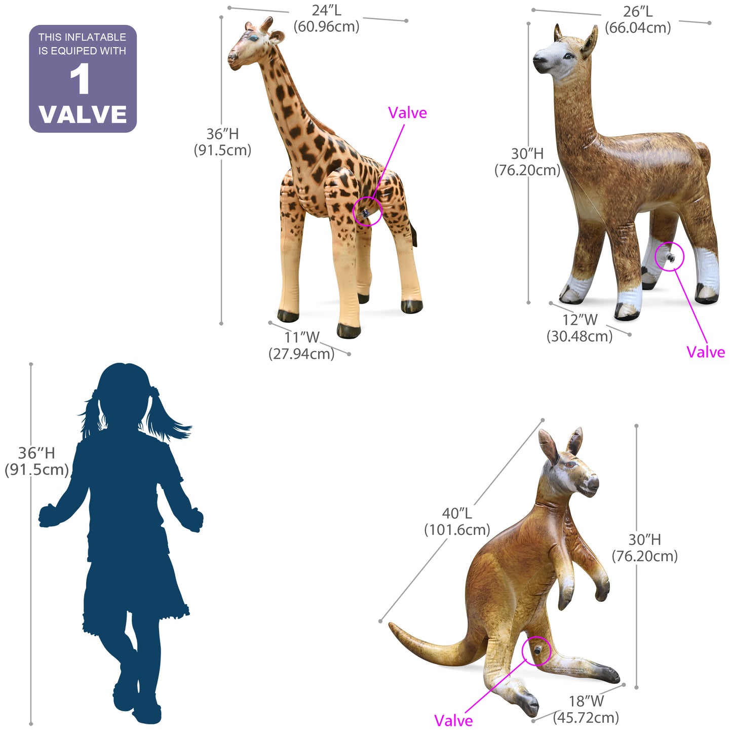 JC-KGA - Kangaroo, Giraffe, Alpaca - Measurement