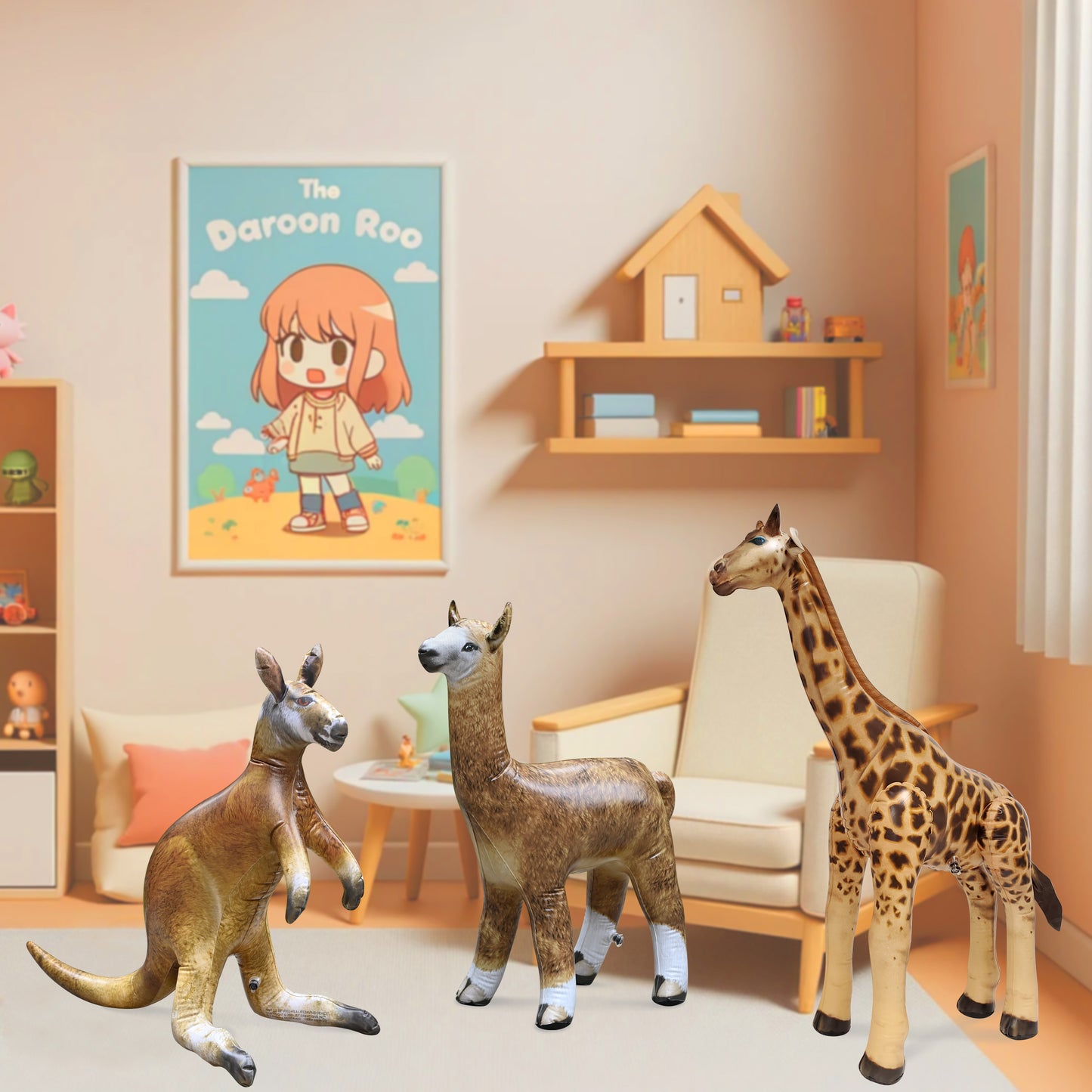 JC-KGA - Kangaroo, Giraffe, Alpaca - Decor