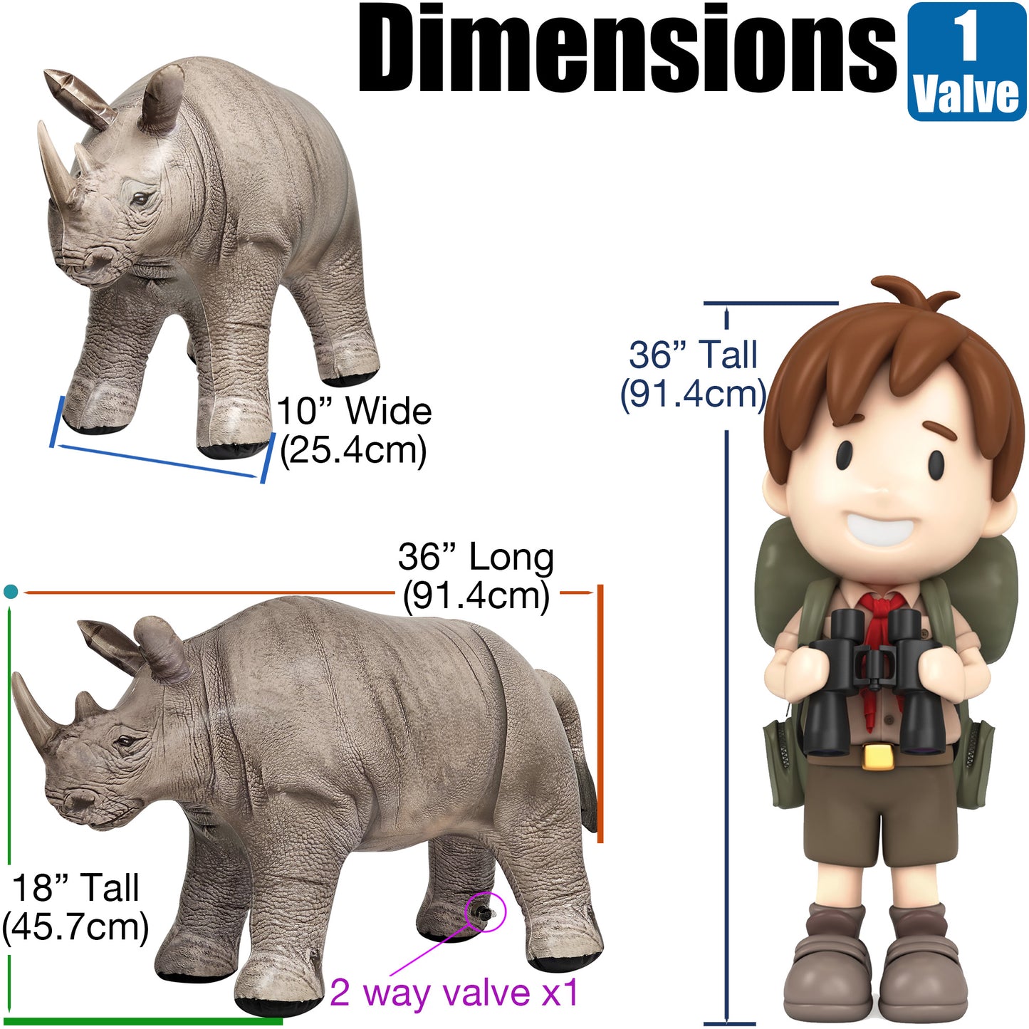 Inflatable Rhino