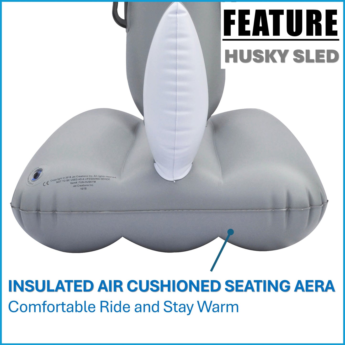 ⛄Aurora Husky Snow Sled/Tube, 38 INCH LONG [FUN-HUSKY38W]⛄