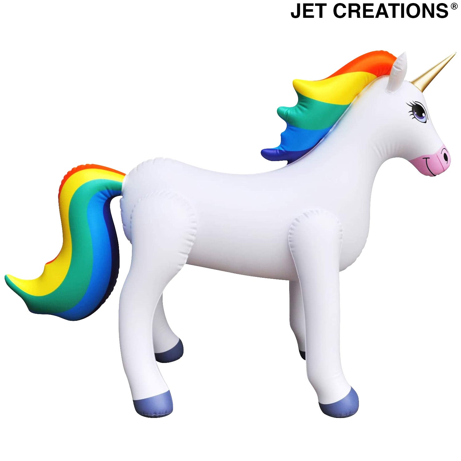 Rainbow Unicorn Inflate, Blow-Up Unicorn Inflate for Birthday Party Fa ·  Art Creativity
