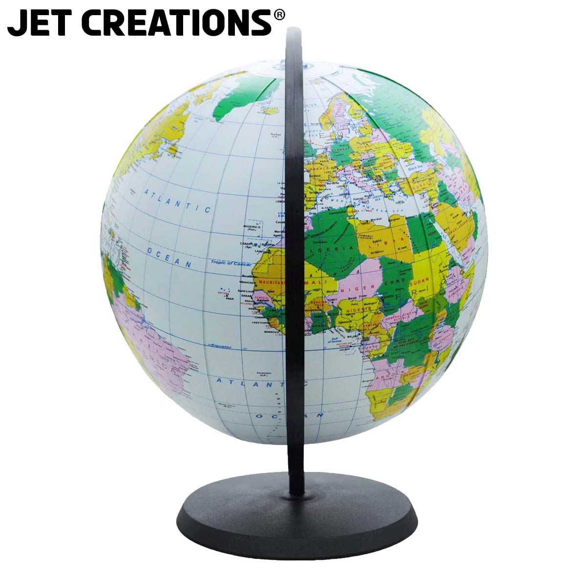 Inflatable Globes and Moon 3 Pack Feature Views of Planet Earth and Lunar  Ground and Craters. Size Range 12 and 16 inch. [JC-X0003]